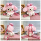 Kawaii Sanrio My Melody Plush Backpack Stuffed Animals Dolls Toys Plushie Bag Anime Cartoon