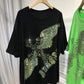 Rhinestone Graphic T-shirts Luxury Large Size Tunic for Women Men Summer Cotton Womens Clothing Chubby