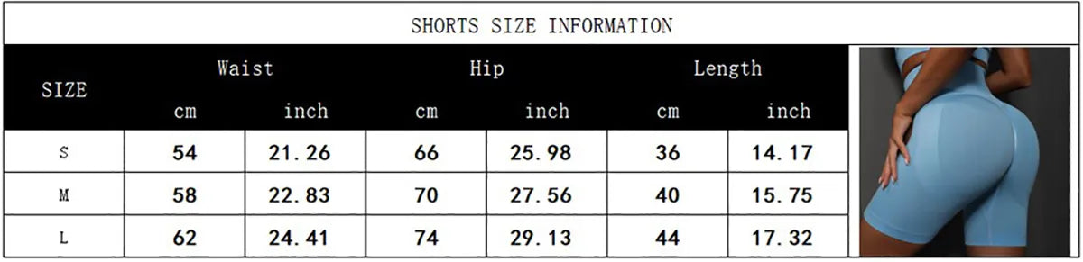 Seamless Shorts for Women Yoga Shorts Push Up Booty Workout Gym Shorts Fitness High Waist Sports Short Women Clothing