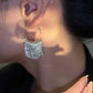 925 Silver Dense Snake Bone Tassel Earrings Golden Silver Color Earrings