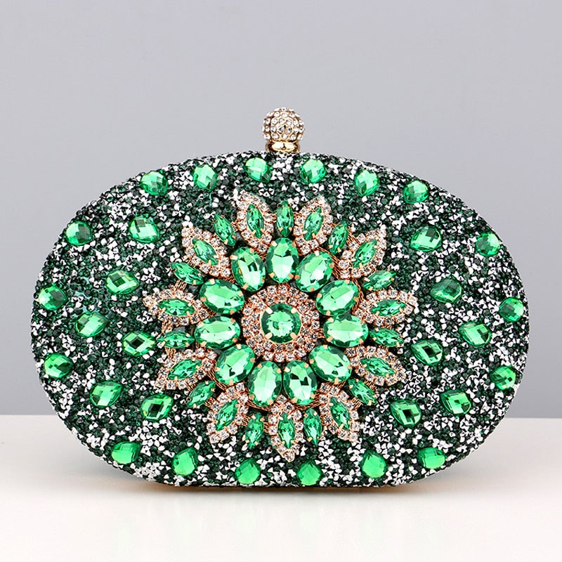 Diamond Women Luxury Clutch Evening Bag Wedding Crystal Ladies Cell Phone Pocket Purse Female Wallet Bag