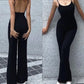 Sexy Backless Spaghetti Strap Jumpsuit Woman Summer Black Skinny Bodycon Bodysuit Pants Holiday Ladies Casual Jumpsuits