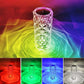 Rechargeable 16 Colors RGB Rose LED Night Light Color Changing Crystal Touch Table Lamp