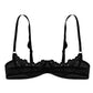 Women Lace Half Cup Bra Underwired Open Nipple Push Up Cupless Exposed Breasts Underwired See Through Sheer Lace Sexy Exotic Bra