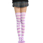 sexy cute blue white striped / pink white striped stockings underpants Lolita girl anime women coaplay long socks