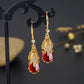 Fashion Pixiu Retro Earrings Trendy Cute Animal High-End Sense Elegant Lucky Atmospheric Red Stud Earrings