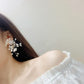 Temperament Imitation Pearl Flower Earrings Bridal Sweet Handmade Beading Earring