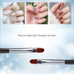 1Pc Nail Art Brush Black Handle Pattern Acrylic UV Gel Extension Coating Drawing Painting Pen DIY Manicure Accessories Nail Tool