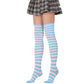 sexy cute blue white striped / pink white striped stockings underpants Lolita girl anime women coaplay long socks