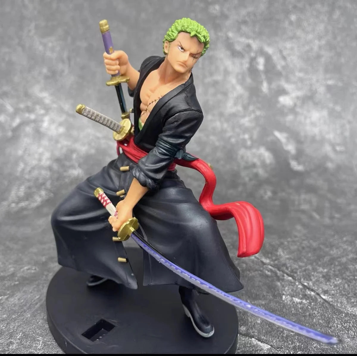 Anime Figure One Piece Action Roronoa Zoro Three-Knife Collection Model Toys Dolls Gifts Decorations