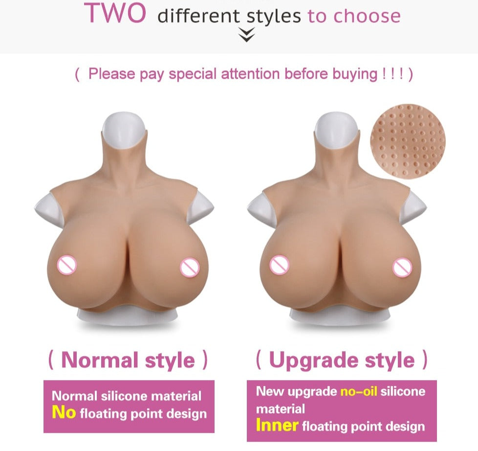 Realistic Silicone Crossdressing Huge Fake Breast Forms Boobs for Crossdressers Drag Queen Shemale Crossdress Prothesis