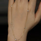 S925 Sterling Silver Round Zircon Bead Necklace Clavicle Chain Necklace Trendy Jewe