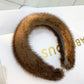 Luxury winter 100% Real Mink Fur Headbands Real Fur Hair Band Hair Hoop Furry