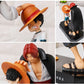 18cm One Piece Anime Figure Four Emperors Shanks Straw Hat Luffy Action Figure Sabo Ace Sanji Roronoa Zoro Figurine