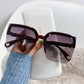 Oversized Sunglasses Man Woman Fashion Rimless Vintage Square Sun Glasses Eyewear Luxury UV400 Female Shades