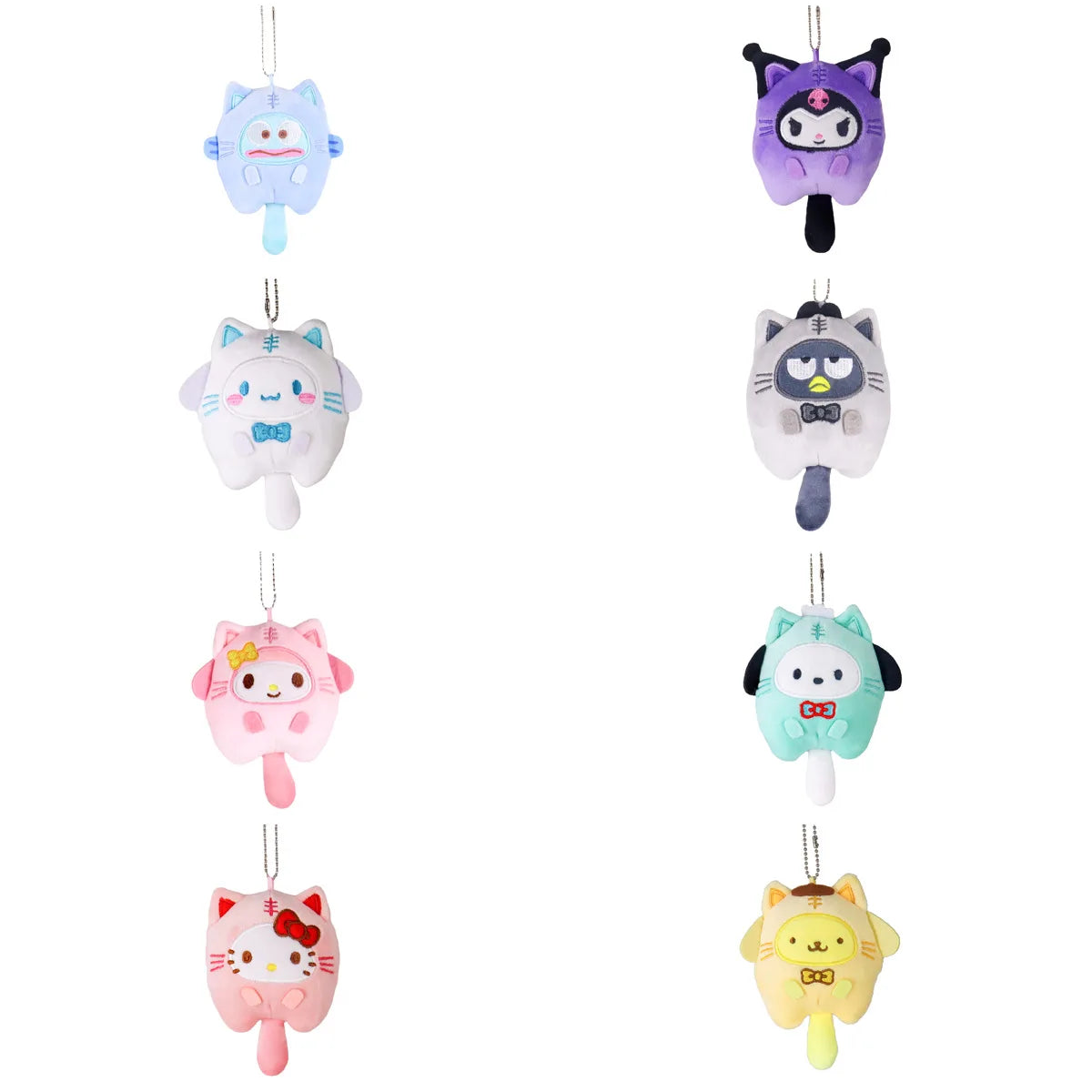 Keychain Sanrio Limited Kuromi Cinnamoroll Melody Plush Toy Doll Anime Kawaii Doll Pendant Collection