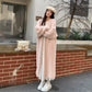 Autumn/Winter Lazy Style Loose Knee Length Thickened Pure Imitation Mink Fleece Knitted Sweater Cardigan Coat