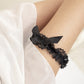 Gothic Lace Garter Belt Heart Bowknot Harajuku Leg Garters Elastic Choker Leg Ring Strap Jk Personality Nightclub Accessories