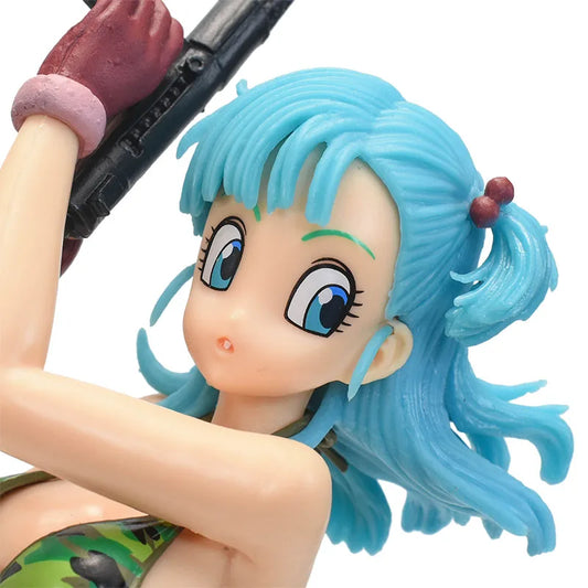 Dragon Ball Action Figure Bulma Camouflage Cute Glitter Glamours Collectible Model Figurine Toys PVC Action Dolls Christmas Gift