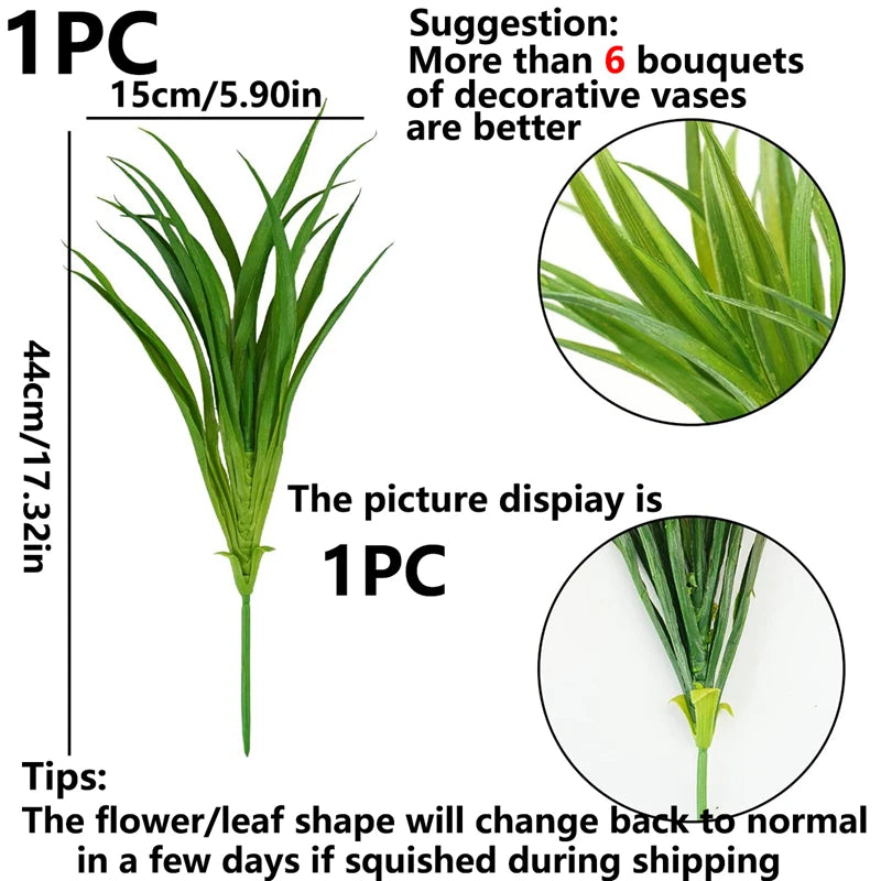 1 Pc 14 leaves Spring grass artificial plants for home windowsill bonsai party decor