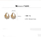 Irregular Metal Pearl Earrings Personalized Fashion Stud Earrings Accessories