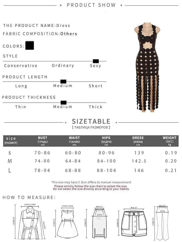 Hollow Dress Women Sleeveless Backless Coquette Skinny Tassel See Through Bodycon Summer Midnight Clubwear Vestidos