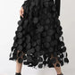 Fashion Design Black Tulle Long Skirt for Women 2023 Spring Summer Elegant Vintage A Line High Waist Midi Skirt Female