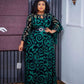 Plus Size Party Dresses Fashion Dashiki Ankara Wedding Gowns Elegant Turkey Muslim Chiffon Maxi Dress