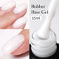 Milky Jelly Rubber Base Gel for Gel Nail Polish 15ml Russian Self-leveling Nude Color Soak Off Semi Permanent UV Gel