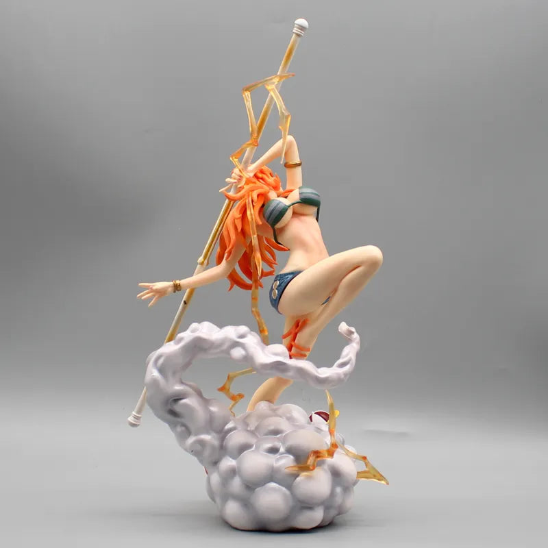 30cm One Piece Anime Figures Nami Figure Zeus Action Figurine Sexy PVC Gk Statue Collectible Model Decoration Ornament Toy Gift