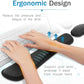 Keyboard Wrist Rest Pad Wrist Rest Mouse Pad Memory Foam Superfine Fibre Durable Comfortable Mousepad for Office Gaming