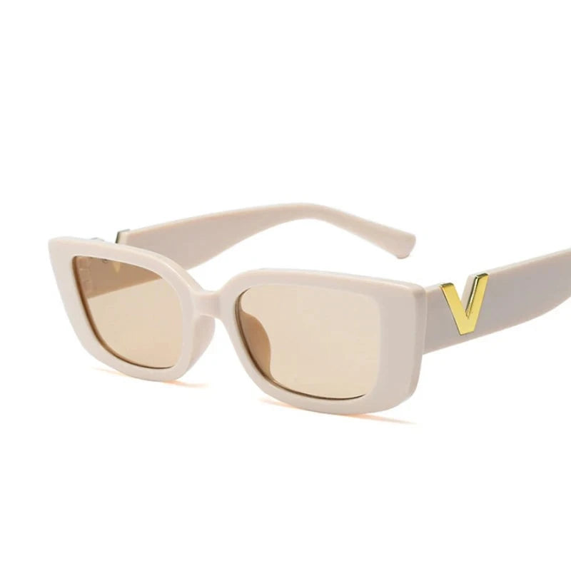 Fashion Rectangle Sunglasses  Small Frame Sun Glasses