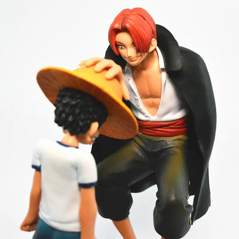 18cm One Piece Anime Figure Four Emperors Shanks Straw Hat Luffy Action Figure Sabo Ace Sanji Roronoa Zoro Figurine