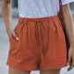 Comfortable Cotton Drawstring Waist Shorts - Soft, Breathable, and Elastic Fabric - Perfect for Summer Casual Wear with Pockets