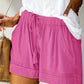 Comfortable Cotton Drawstring Waist Shorts - Soft, Breathable, and Elastic Fabric - Perfect for Summer Casual Wear with Pockets