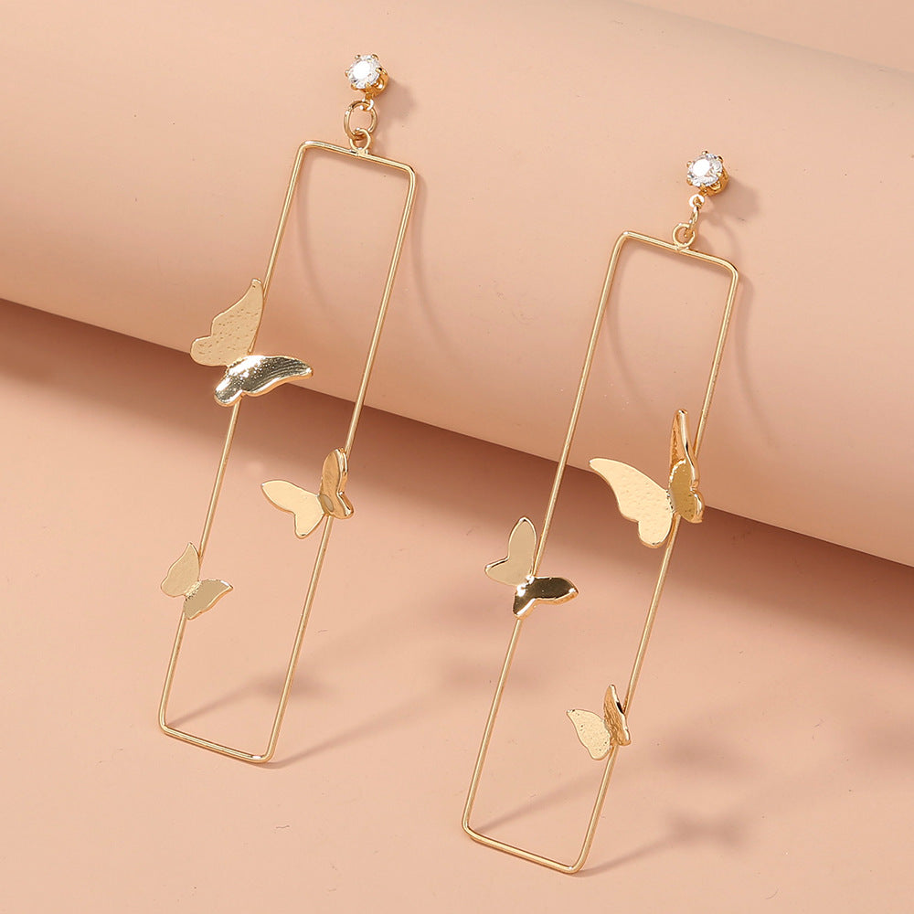 Geometric Butterfly Family Earrings