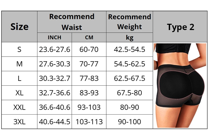 Women Butt Lifter Hip Enhancer Shaper Panties Body Shapers Hip Pad Sexy Underwear Women Shapewear Push Up Panties