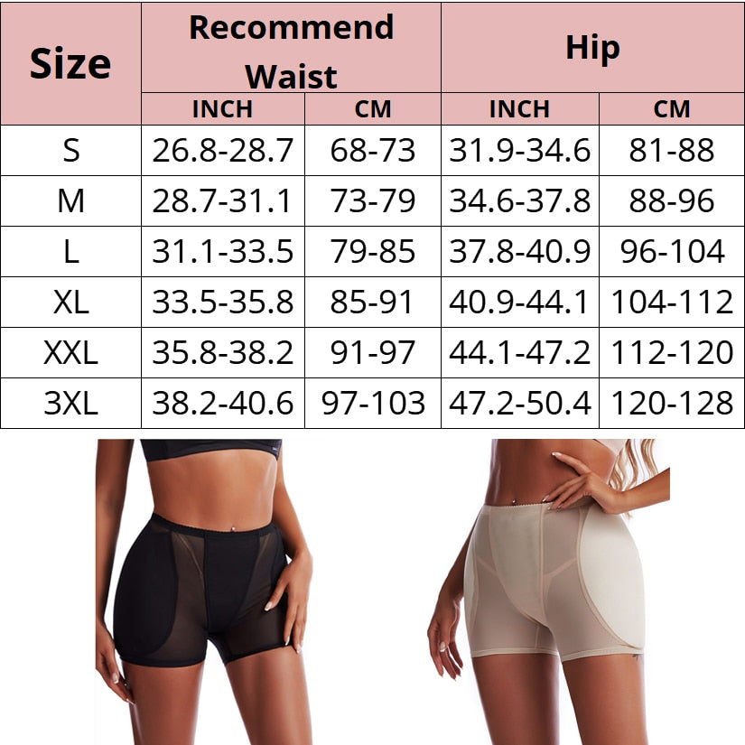 Women Butt Lifter Hip Enhancer Shaper Panties Body Shapers Hip Pad Sexy Underwear Women Shapewear Push Up Panties