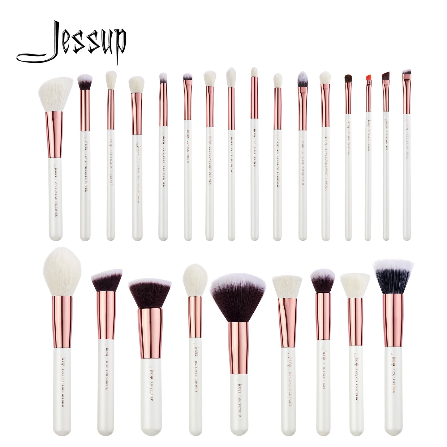 Makeup Brushes Set Pearl-White-Rose-Gold Pinceaux Maquillage Cosmetic Tools Eyeshadow Powder Definer 6-25pcs