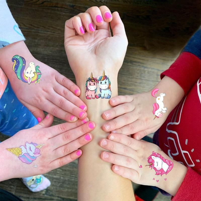 Unicorn Temporary Tattoos Stickers Unicorn Decoration Unicorn Waterproof Tattoo For Kids