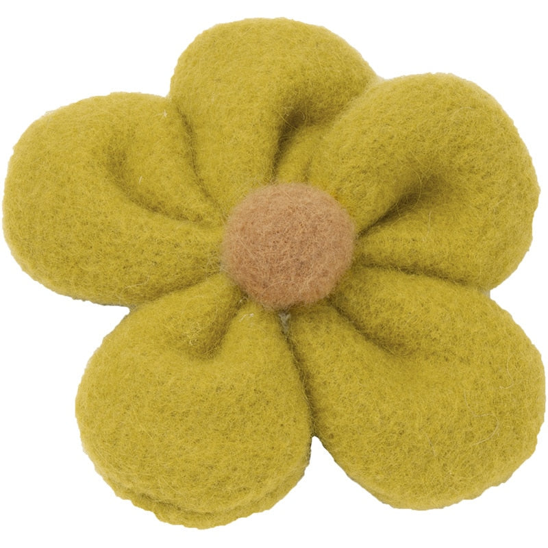 High Elastic Hair Band Plush Flower Hair Clip Scrunchies Girls Sweet Popular Hair Accessories