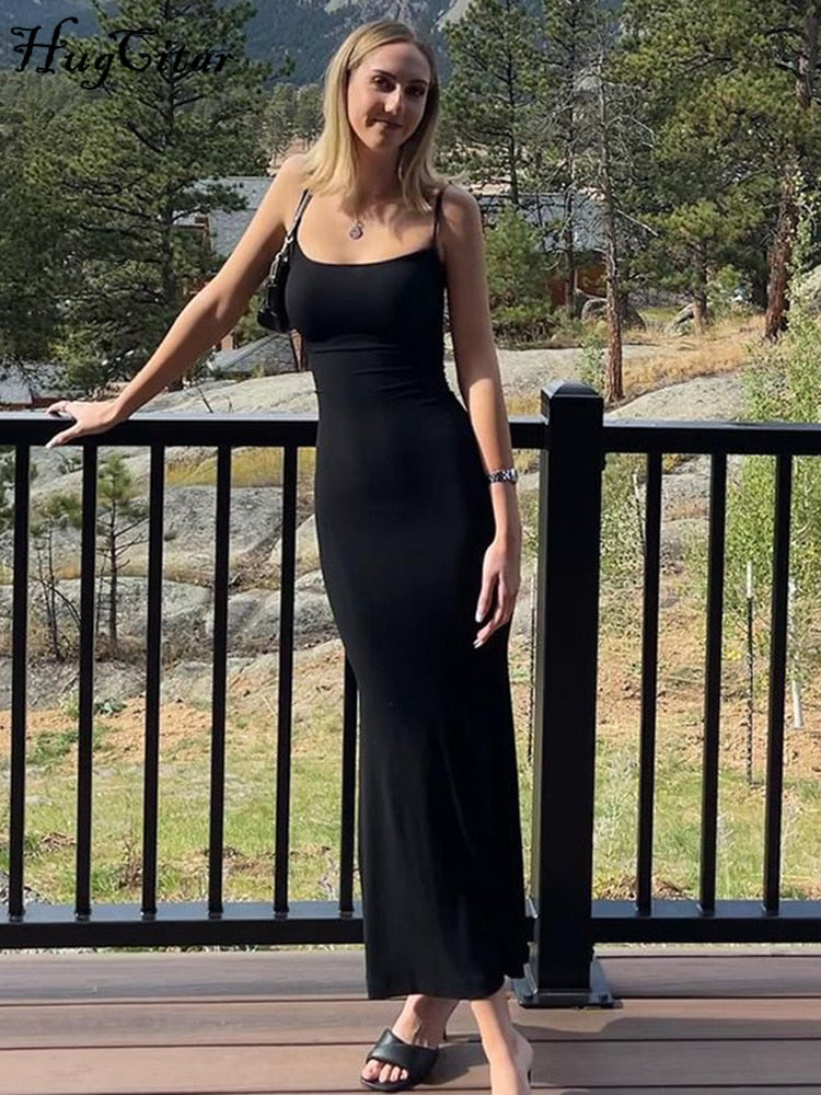 Sleeveless Backless Slim Sexy Maxi Dress