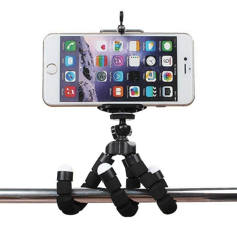 Tripod for Camera Mini Flexible Octopus Tripod for Xiaomi Huawei Phone Clip with Sponge Tripod Adjustable Cellphone Tripod