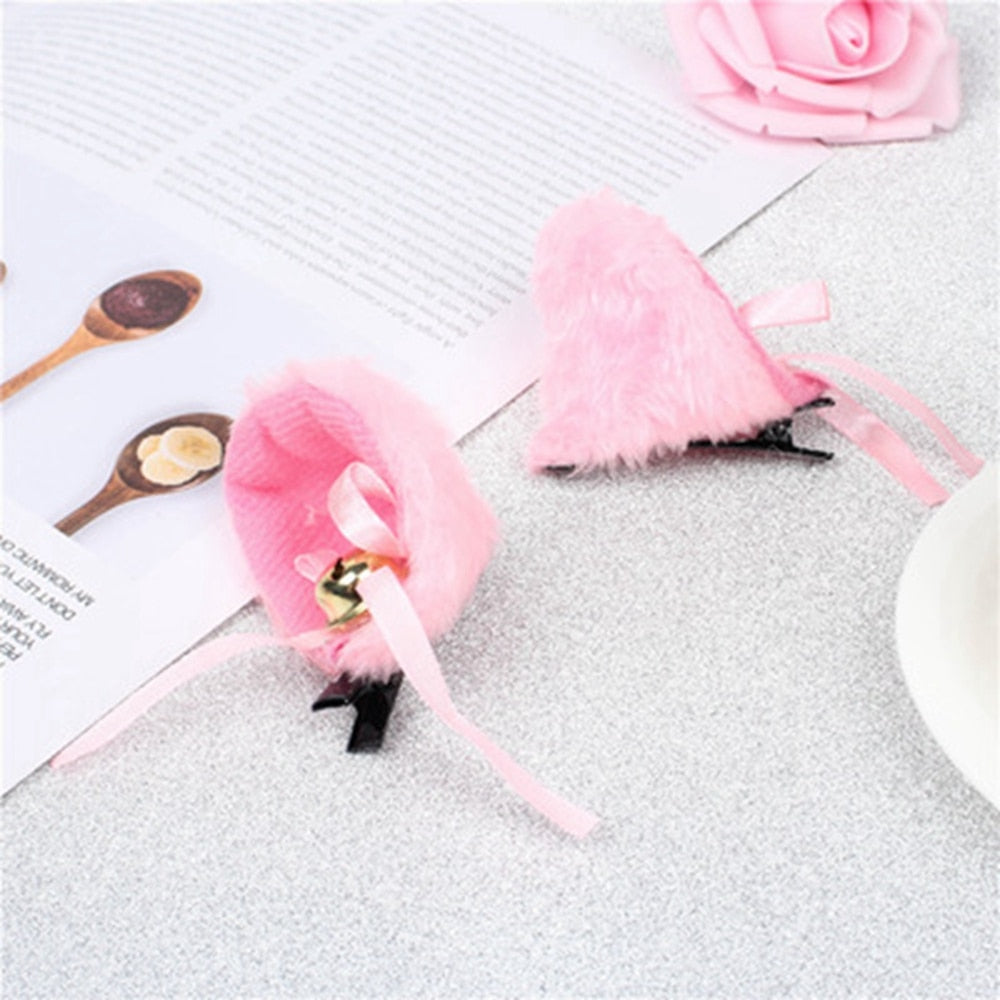 Lovely Cat Ear Hair Wear Anime Cosplay Costume Plush Hairband