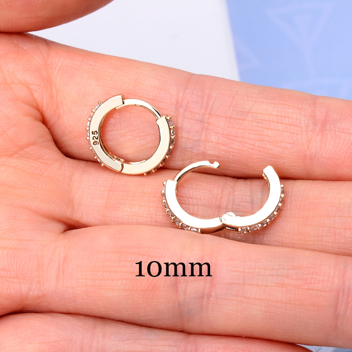 2 Pcs Rainbow Tiny Rings Cartilage Small Helix Piercing Conch Earlobe Tragus Circle