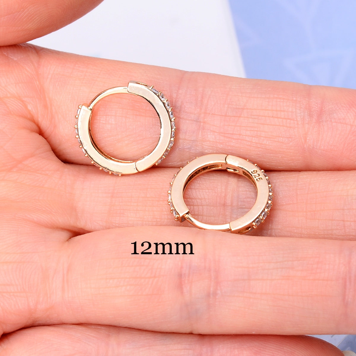 2 Pcs Rainbow Tiny Rings Cartilage Small Helix Piercing Conch Earlobe Tragus Circle