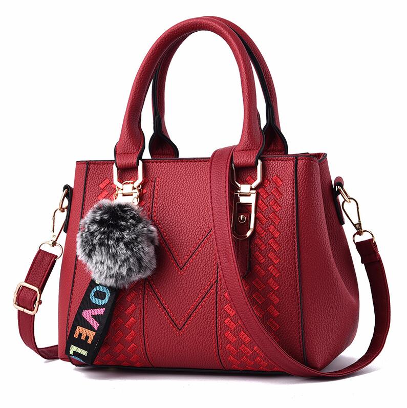 Embroidery Messenger Bags Women Leather Handbags Bags Sac a Main Ladies Hand Bag