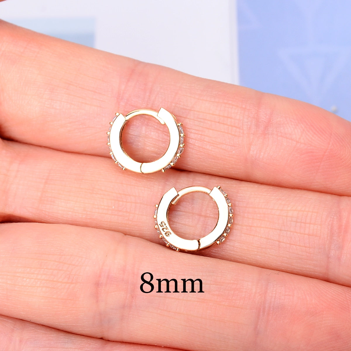 2 Pcs Rainbow Tiny Rings Cartilage Small Helix Piercing Conch Earlobe Tragus Circle