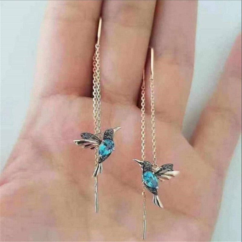 Little Bird Drop Long Hanging Earrings Tassel Earring Stylish Jewelry Personality Gift