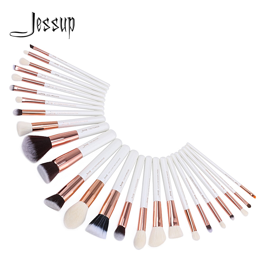 Makeup Brushes Set Pearl-White-Rose-Gold Pinceaux Maquillage Cosmetic Tools Eyeshadow Powder Definer 6-25pcs